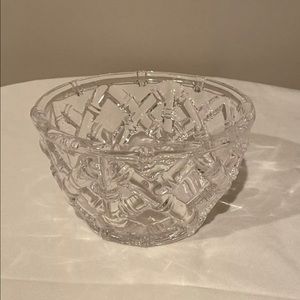 Tiffany&co bamboo 6 inch diameter crystal bowl